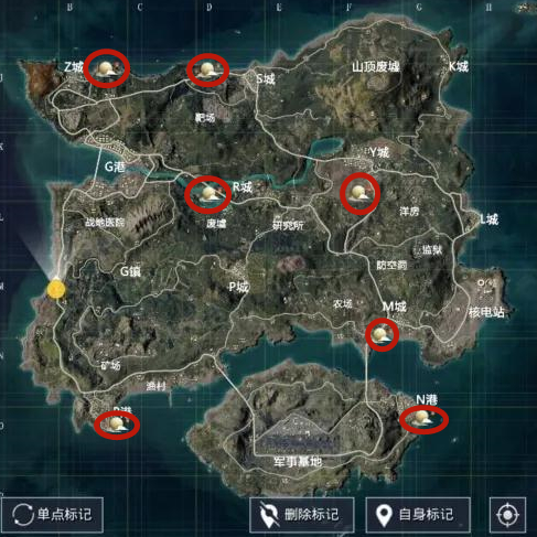 和平精英中秋模式月球位置在哪里