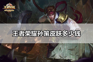 王者荣耀孙策皮肤多少钱