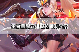 王者荣耀五排段位限制介绍
