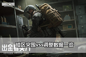暗区突围vss调整数据一览