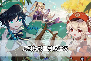 原神提纳里抽取建议