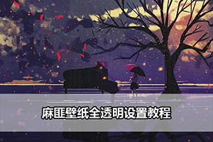 麻匪壁纸全透明设置教程