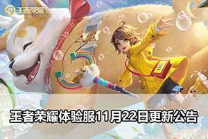 王者荣耀体验服11月22日更新公告