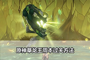 原神草龙王周本过关方法
