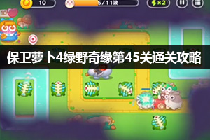 保卫萝卜4绿野奇缘第45关通关攻略