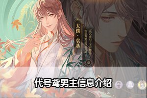代号鸢男主信息介绍