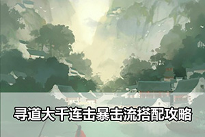 寻道大千连击暴击流搭配攻略