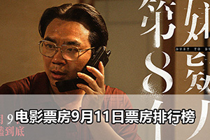 电影票房9月11日票房排行榜