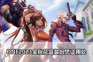 DNF2023金秋花篮装扮凭证用处