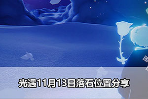 光遇11月13日落石位置分享