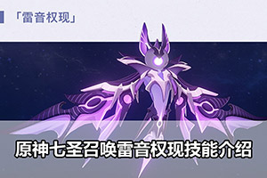 原神七圣召唤雷音权现技能介绍
