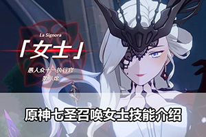 原神七圣召唤女士技能介绍