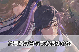 代号鸢浮白与离光活动介绍