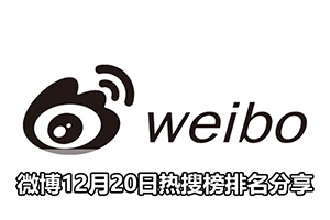 微博12月20日热搜榜排名分享