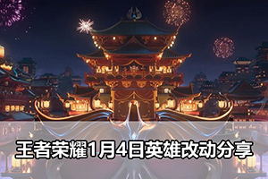 王者荣耀1月4日英雄改动分享