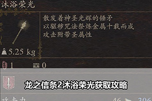 龙之信条2沐浴荣光获取攻略